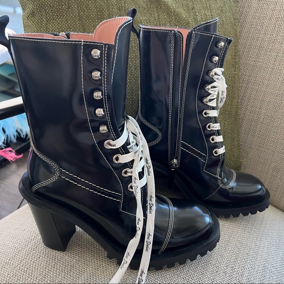 Acne Studios Lace Up Combat Boots - NEW with box - Picture 5 of 7